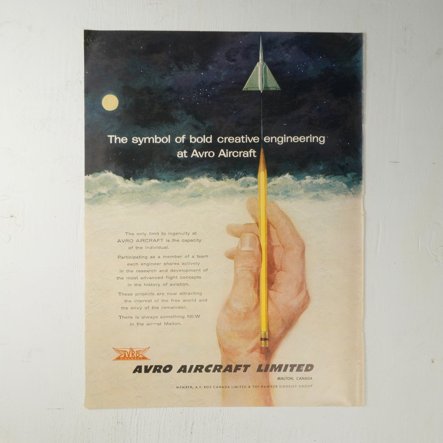 Avro Aircraft 1956 Recruiting Ad