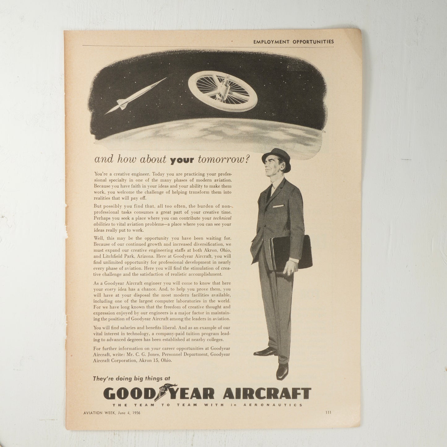 Goodyear Aircraft Sci-Fi 50's Ad