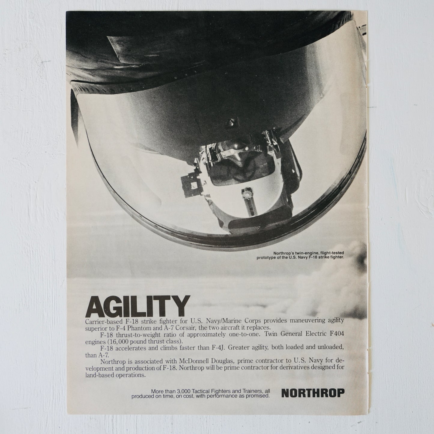 Northrop F-18 Agility Ad