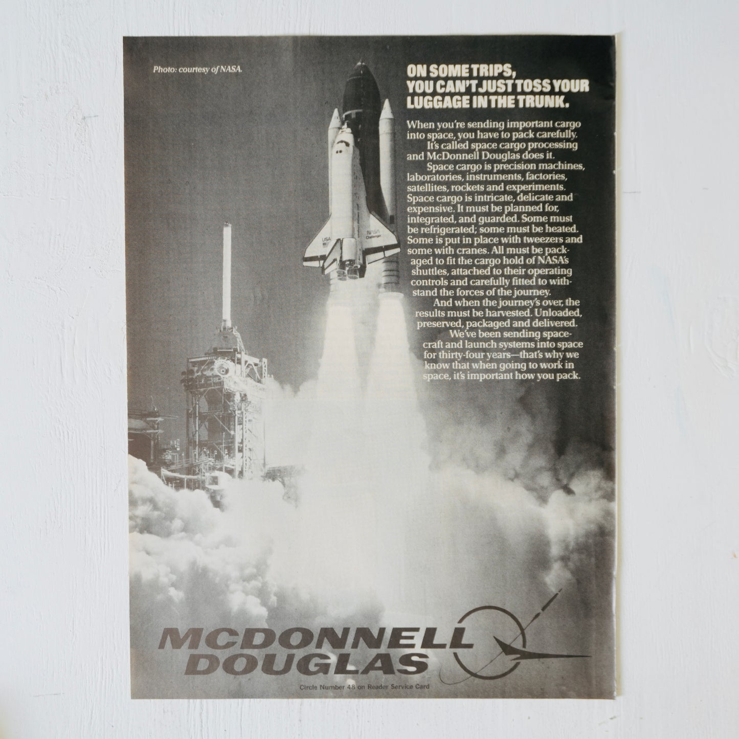 McDonnell Douglas Space Shuttle Ad