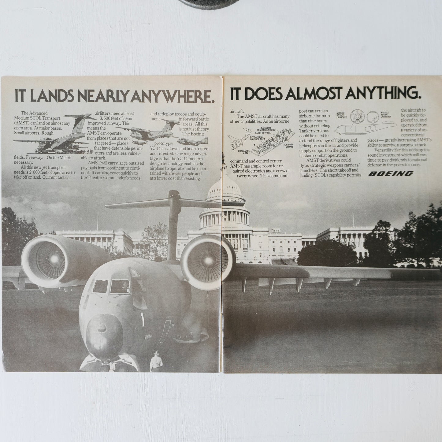 Boeing YC-14 Ad (unframed)