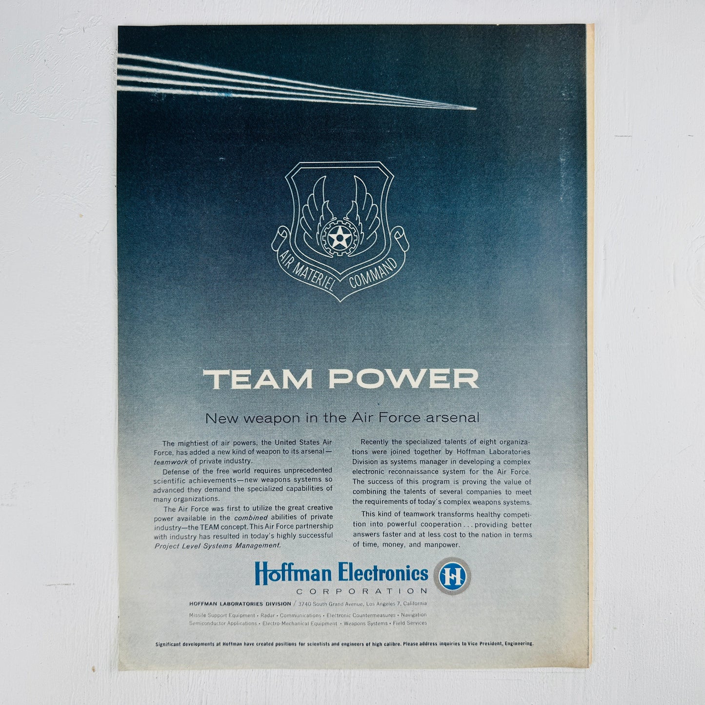 Hoffman Electronics Team Power