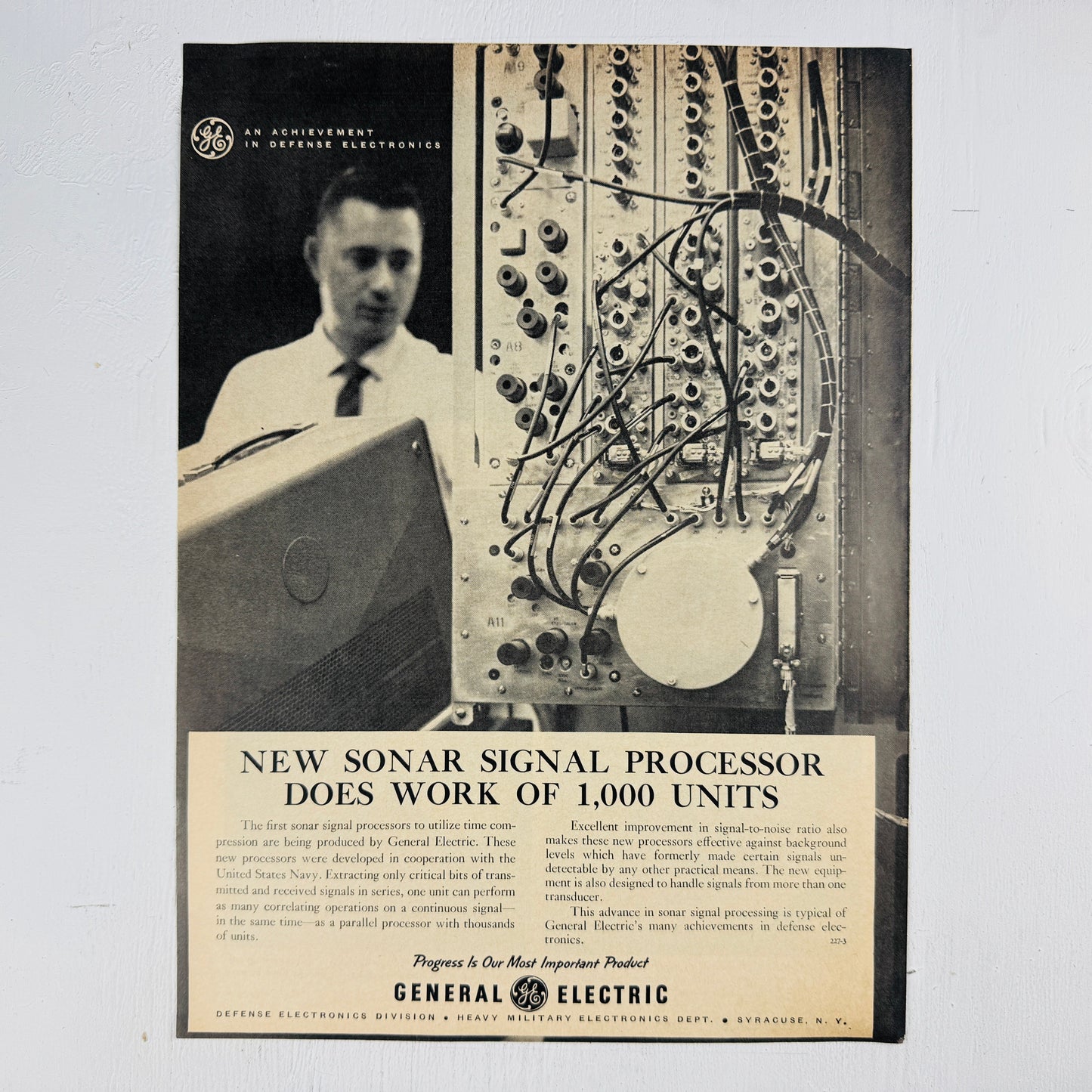 GE Sonar Signal Processor