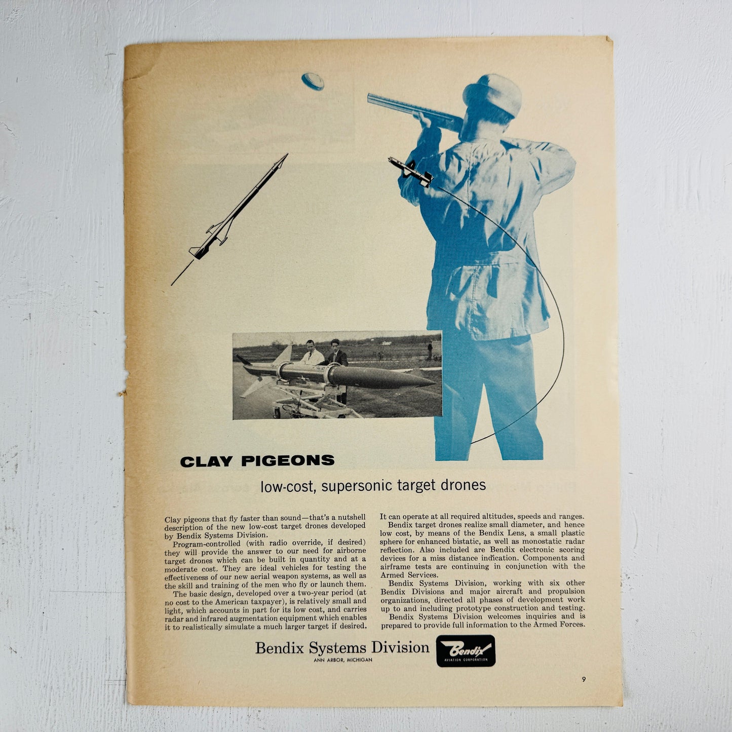 Bendix Supersonic Target Drones