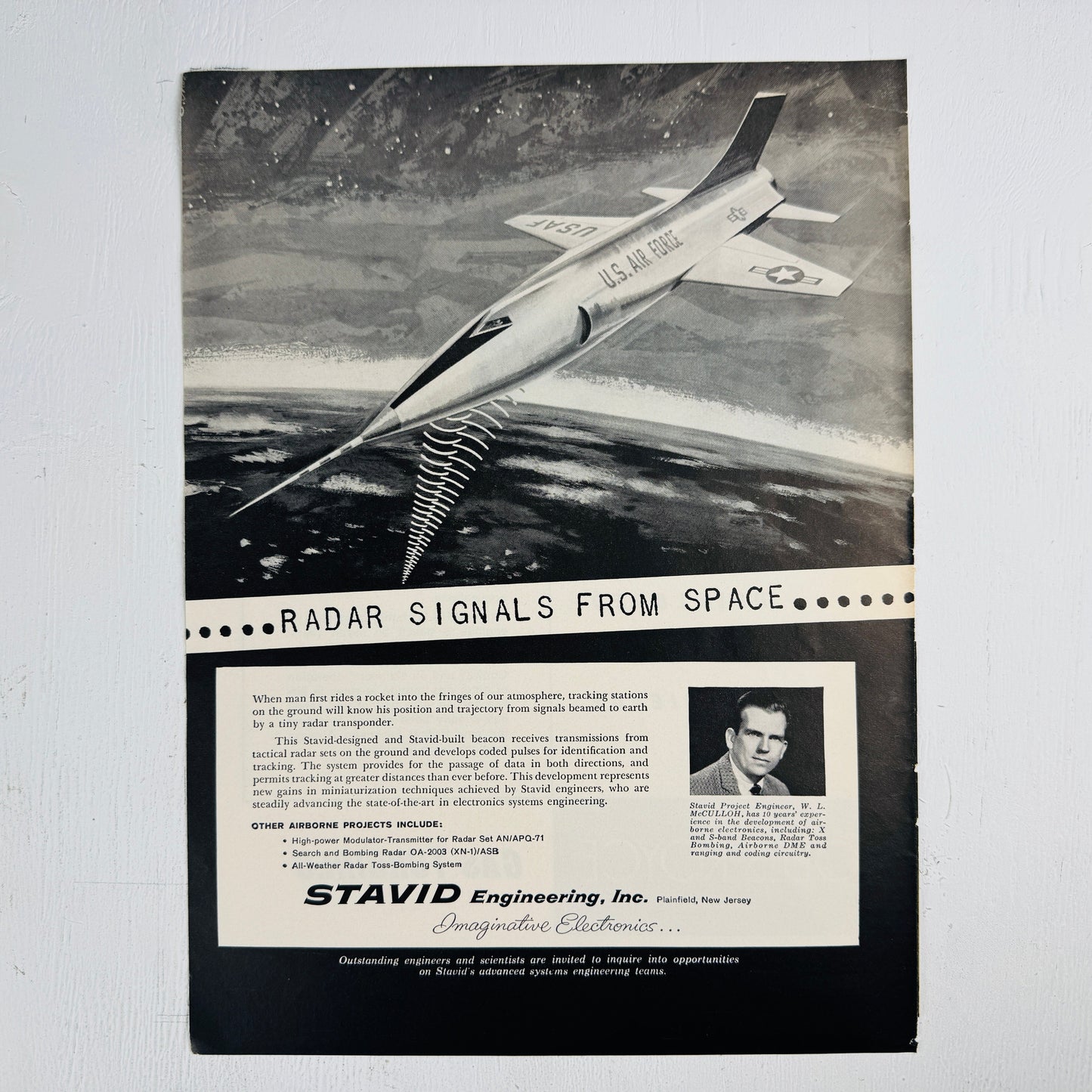 X-15 Radar Signals from Space