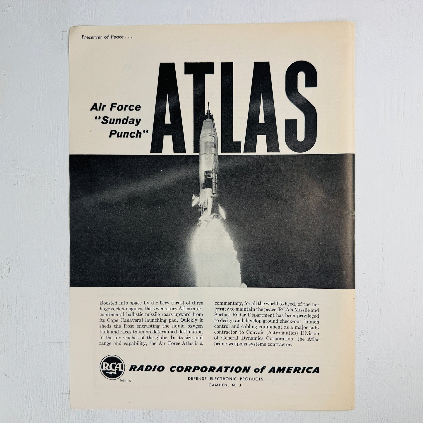 RCA Atlas Sunday Punch