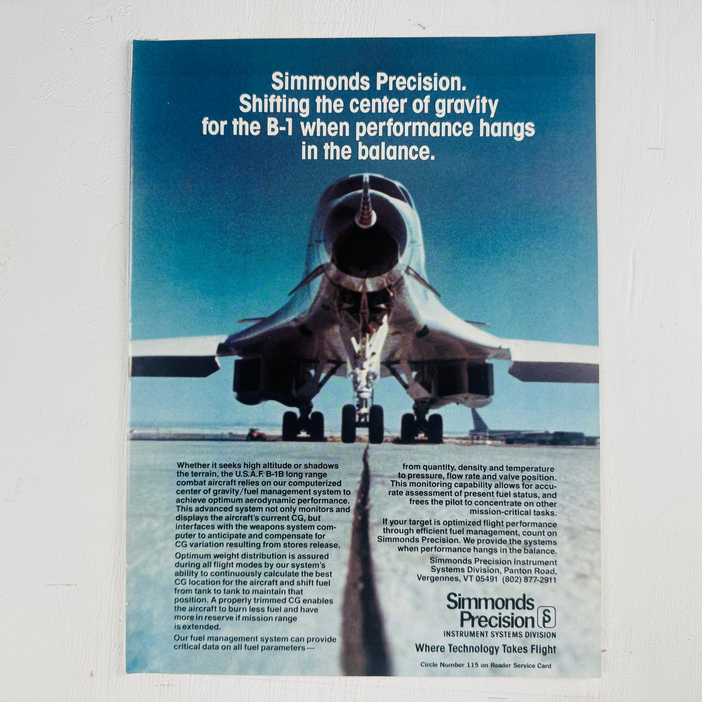 B-1 Simmonds Precision