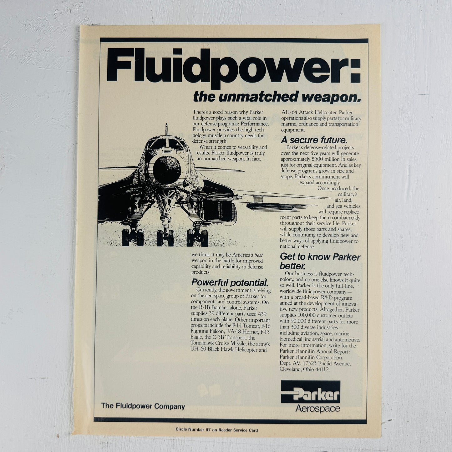 B-1B Parker Fluidpower