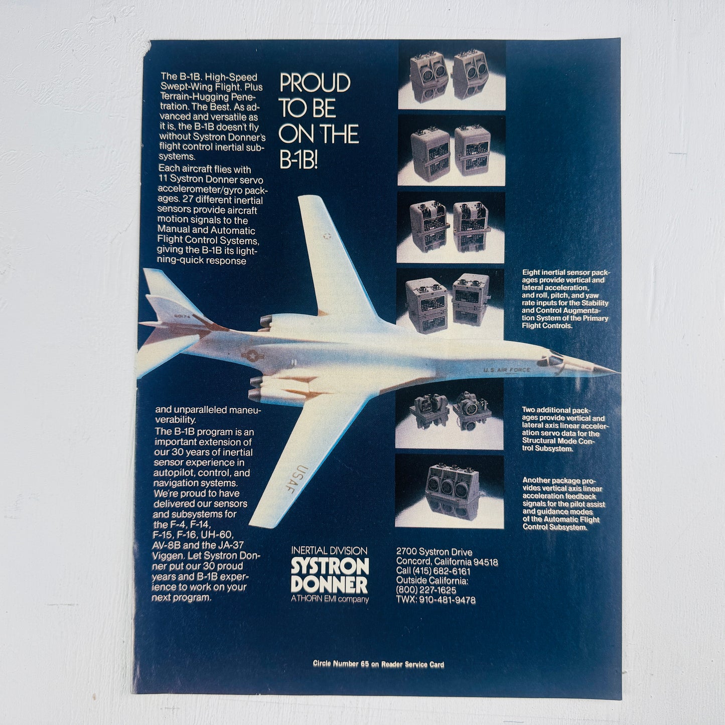 B-1B Inertial Sensors