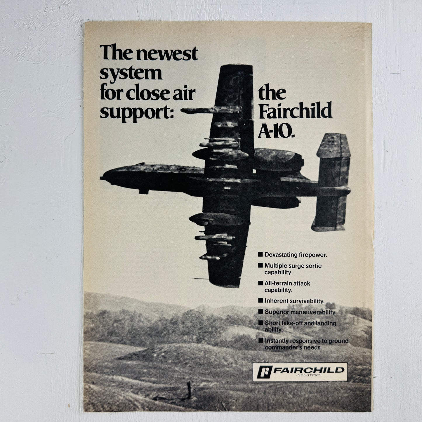 A-10 for Close Air Support