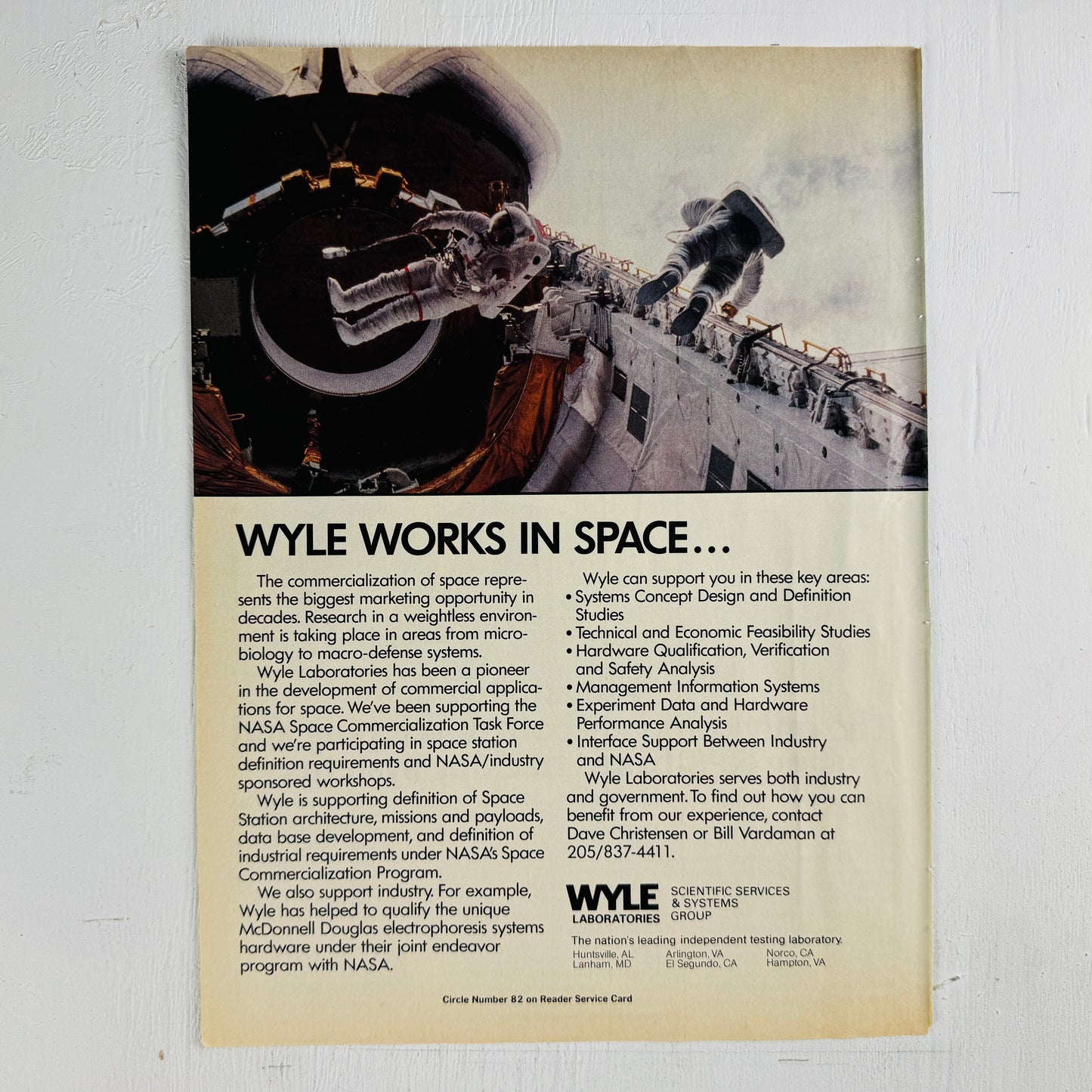 Wyle Works in Space