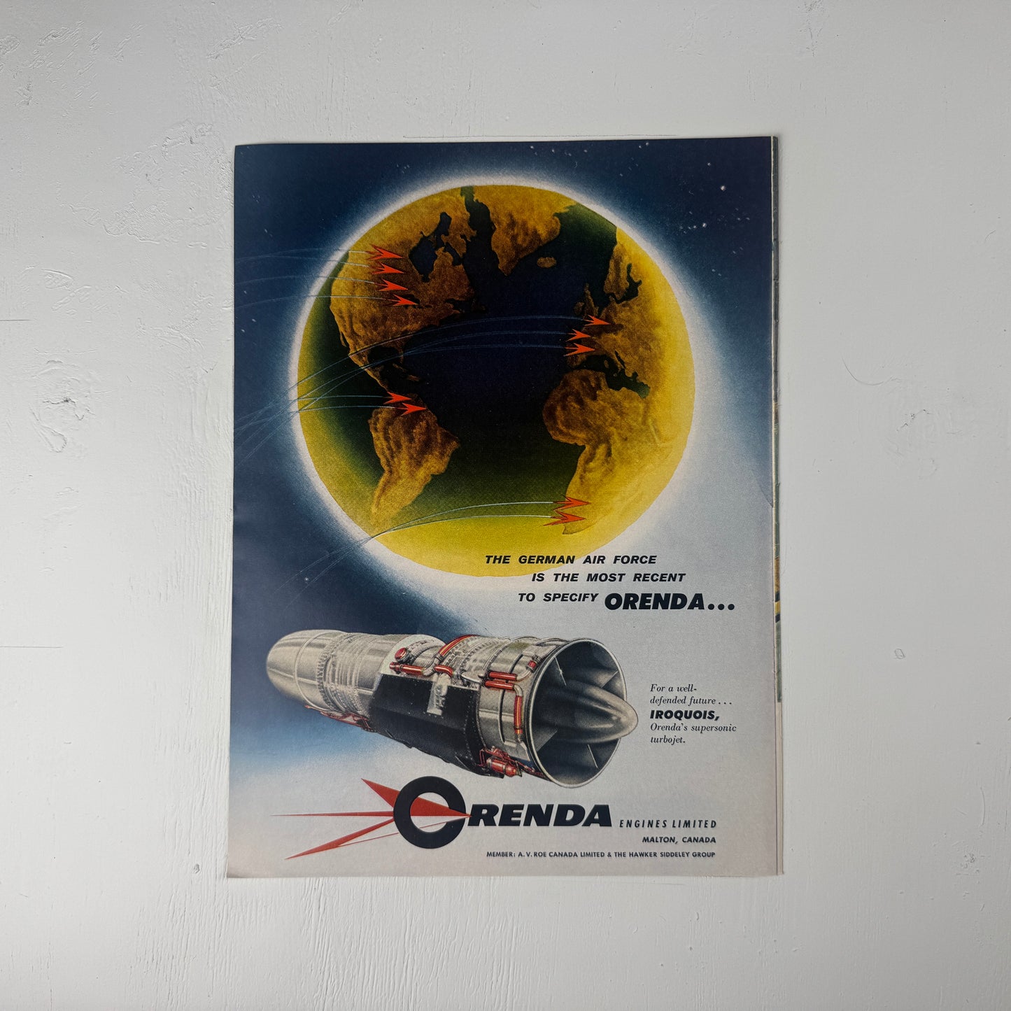 Orenda Engines - German Air Force 50s Ad