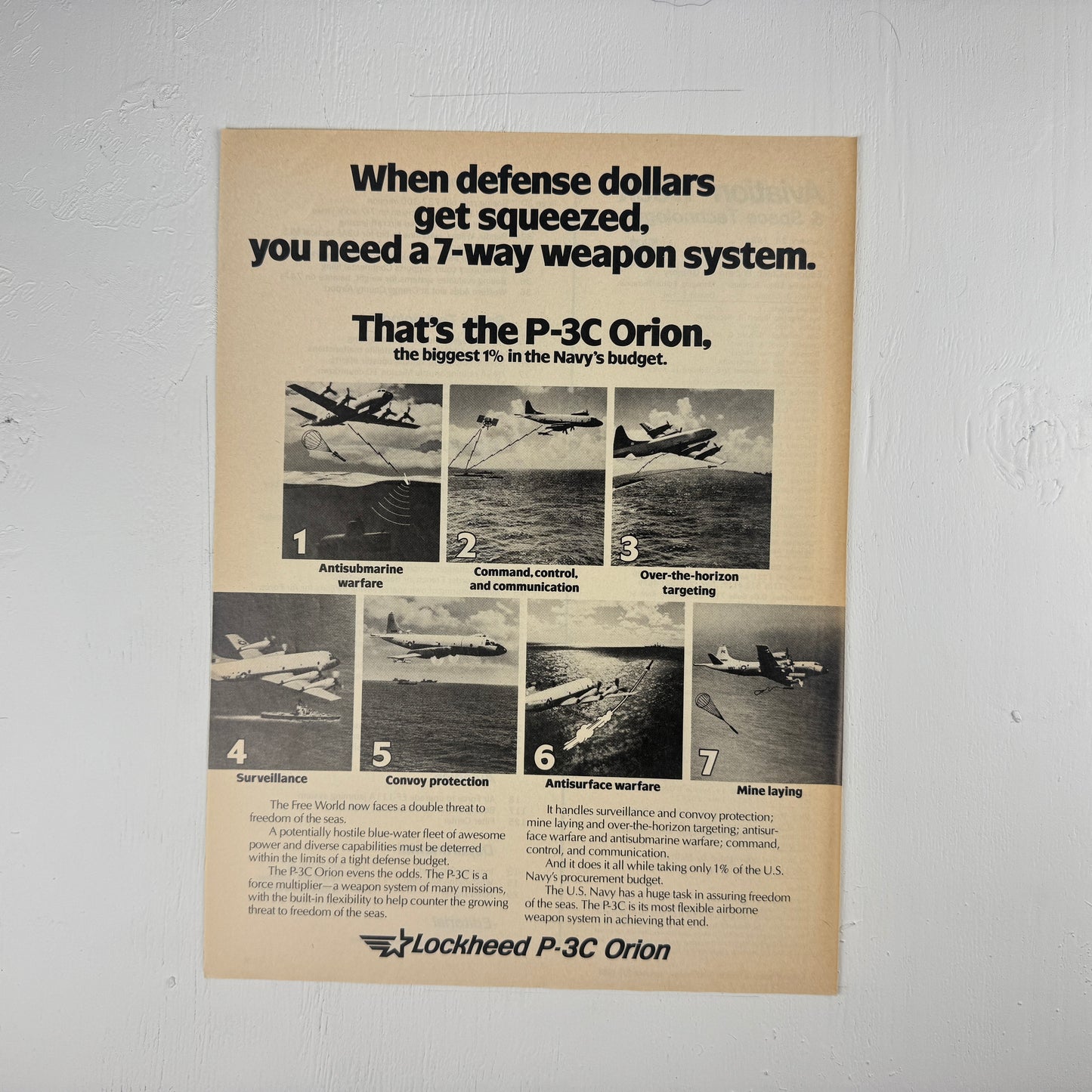 P-3 Orion "Biggest 1% in the Navy's Budget"