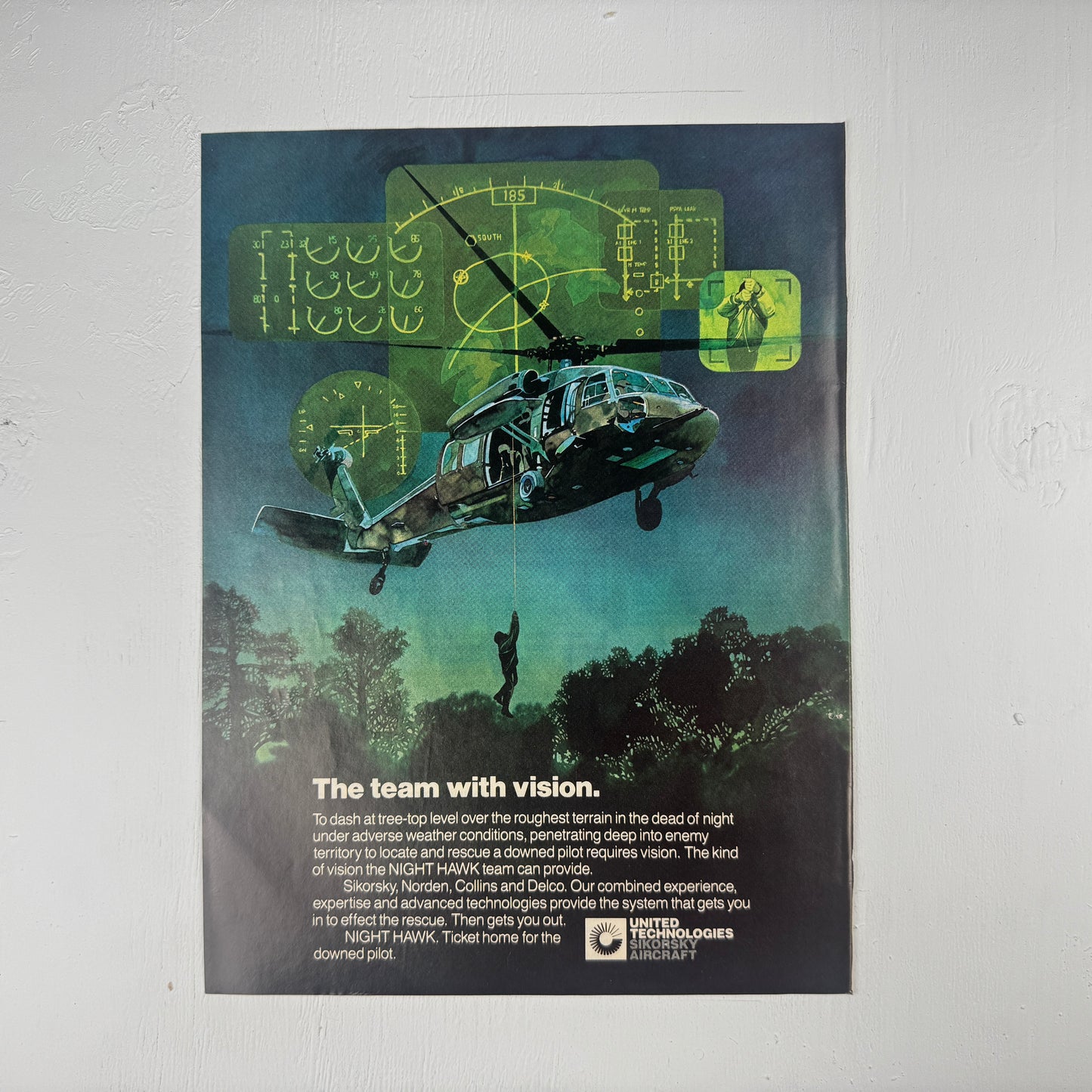 Sikorsky H-60 NIGHT HAWK 80s Ad