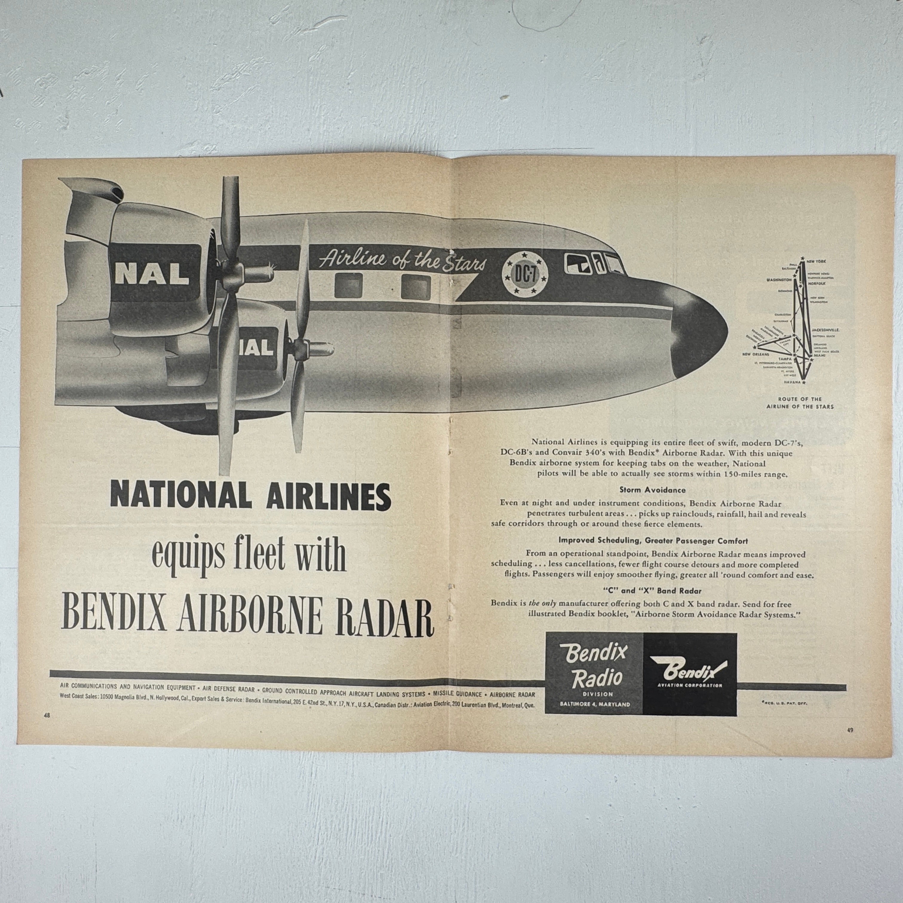 Bendix Radar National Airlines Ad – Afterburner Archive