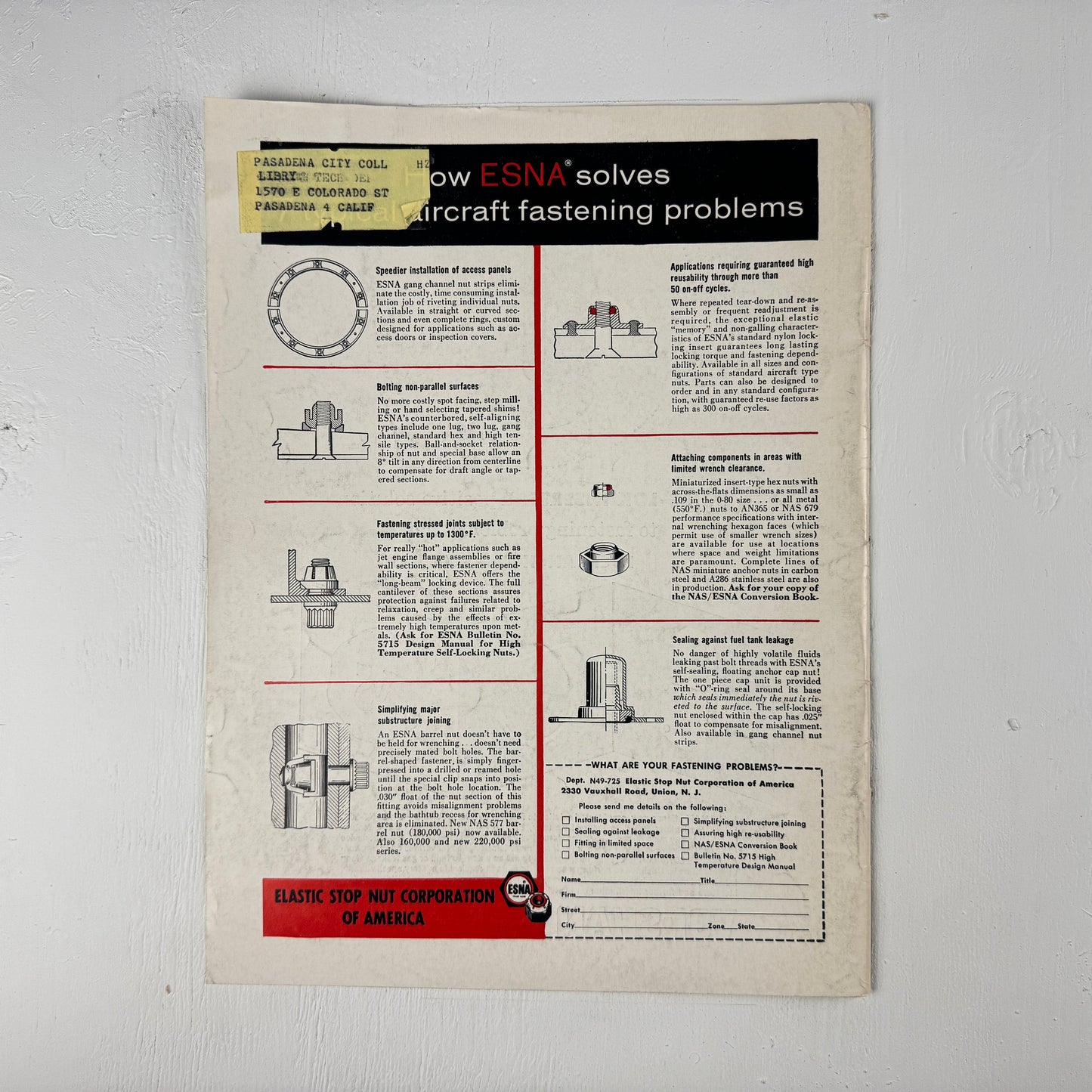 ESNA Solves Problems Ad