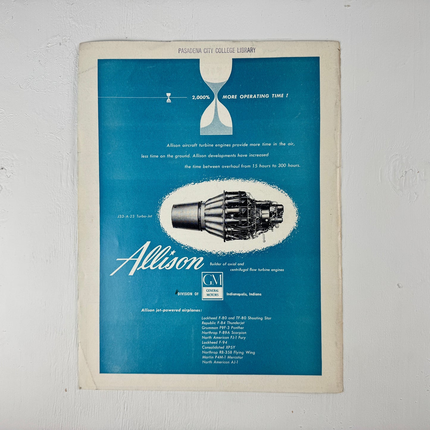 GM Allison Engines Jet Ad