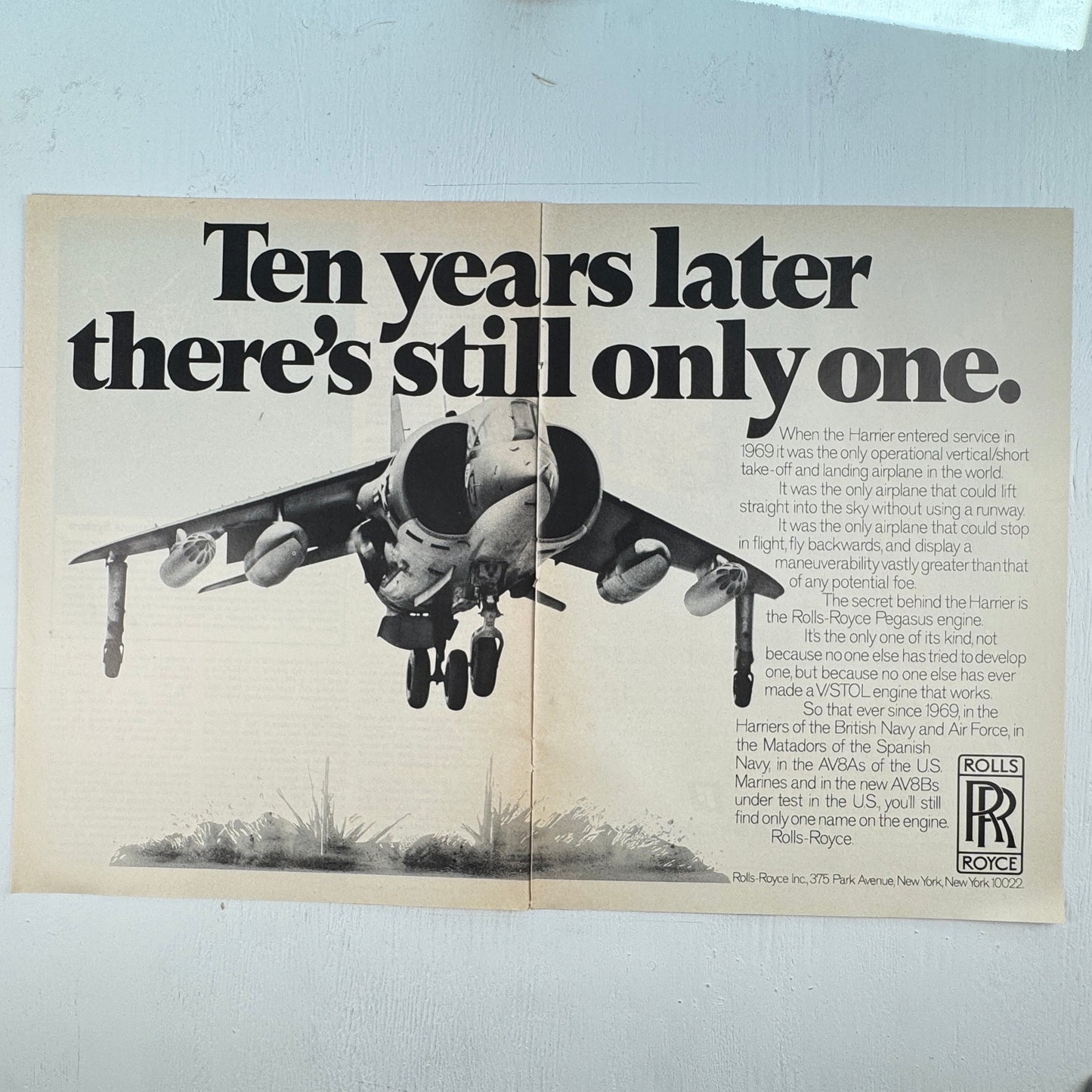 AV-8B Harrier Rolls Royce: There's Still Only One