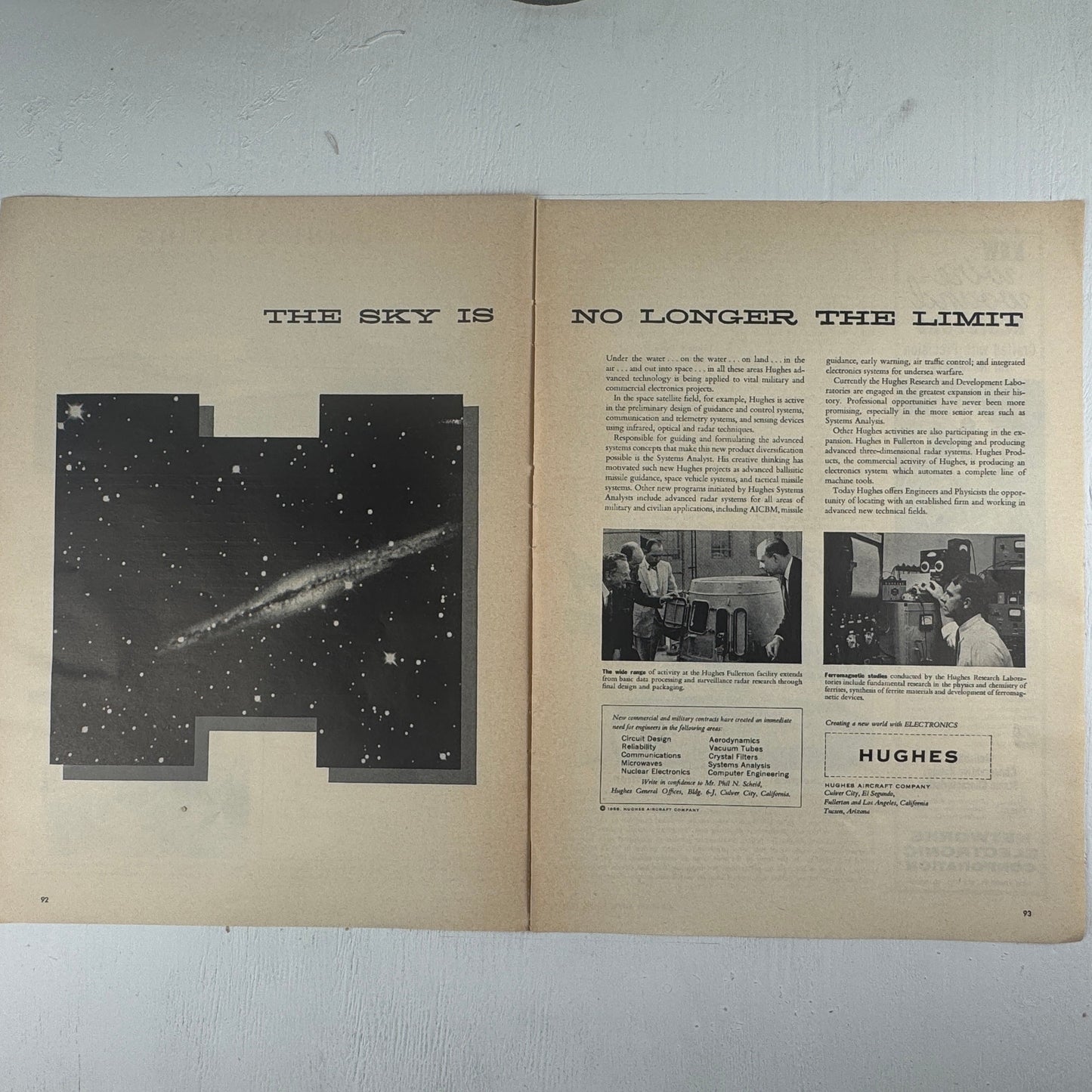 The Sky is No Longer the Limit: Hughes