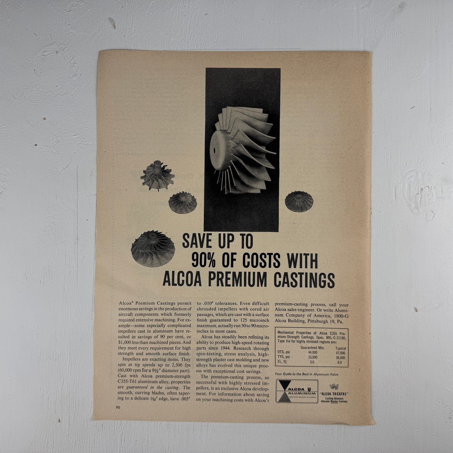 Alcoa Castings Save 90%