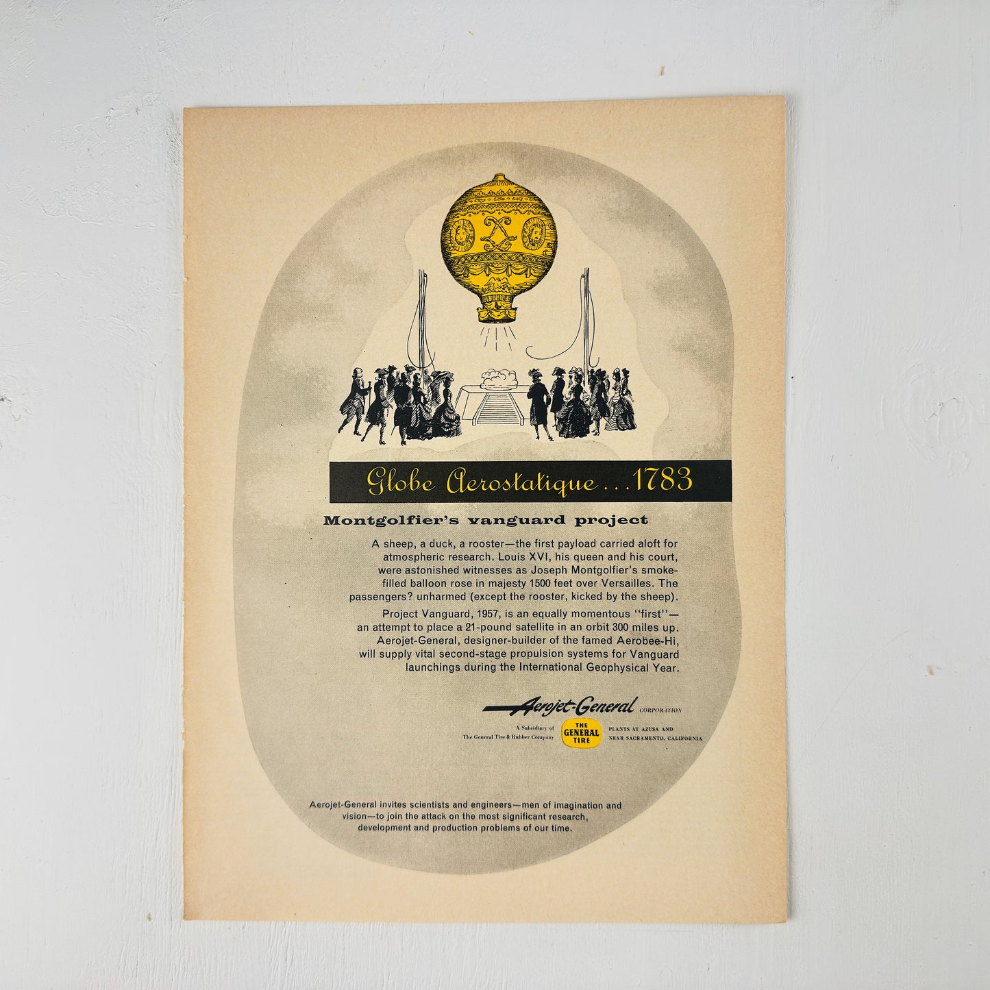 Aerojet General Montgolfier-Vanguard Ad