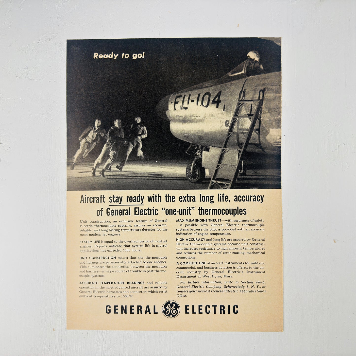 F-86D "Ready to go!" GE Ad