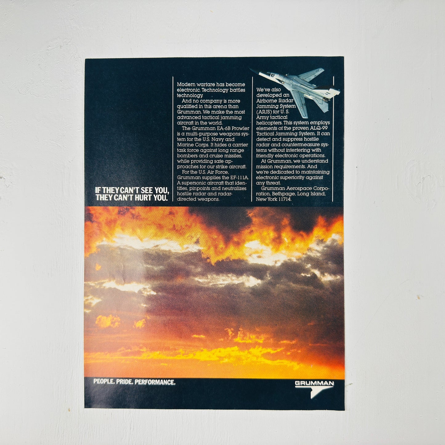Grumman EF-111 Electronic Warfare Ad