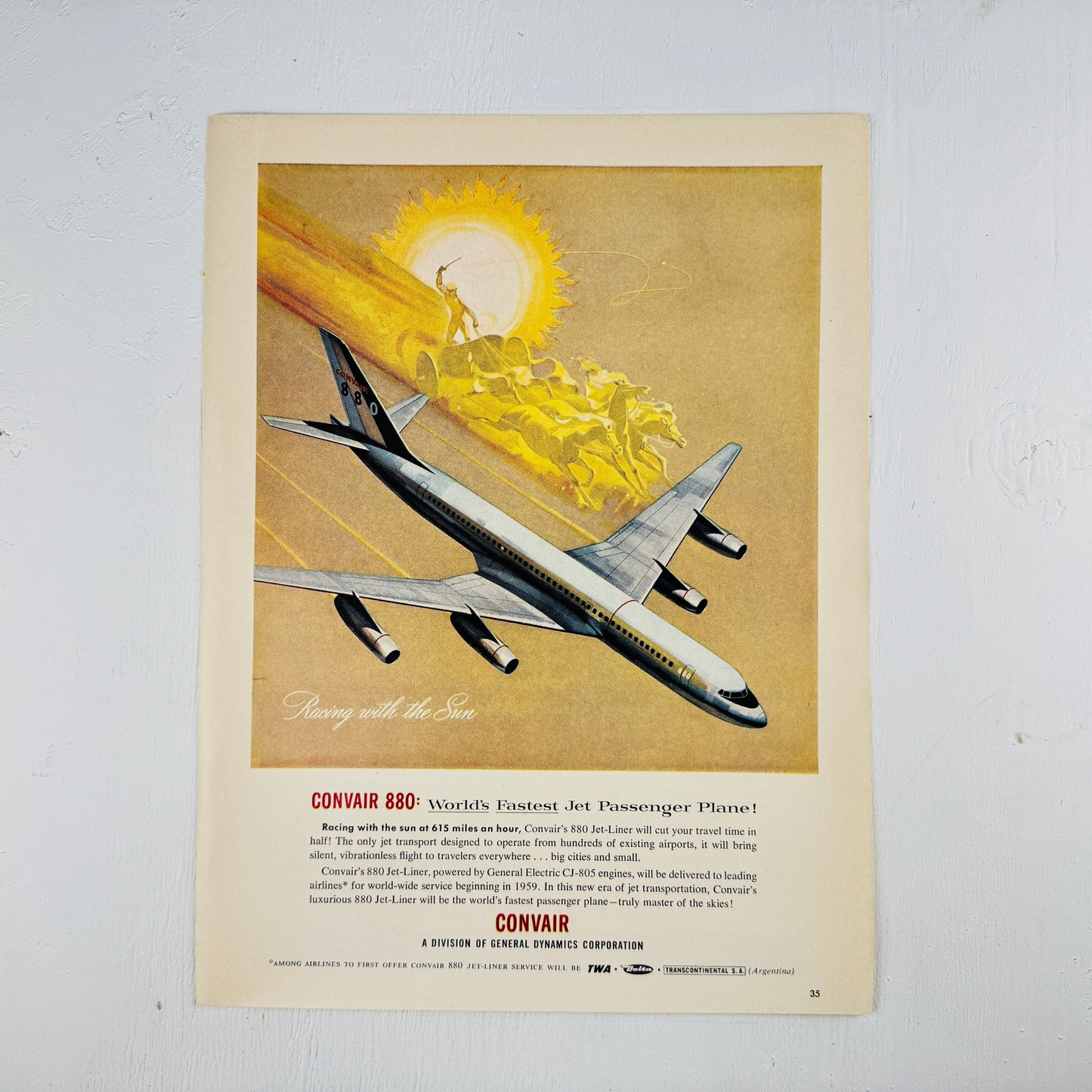 Convair 880: Fastest Passenger Jet