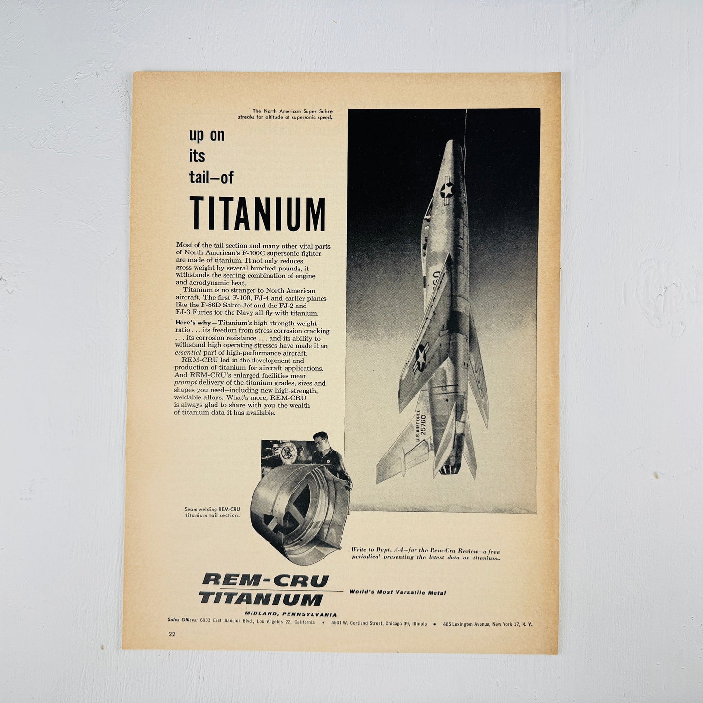 Rem-Cru Titanium F-100 Super Sabre