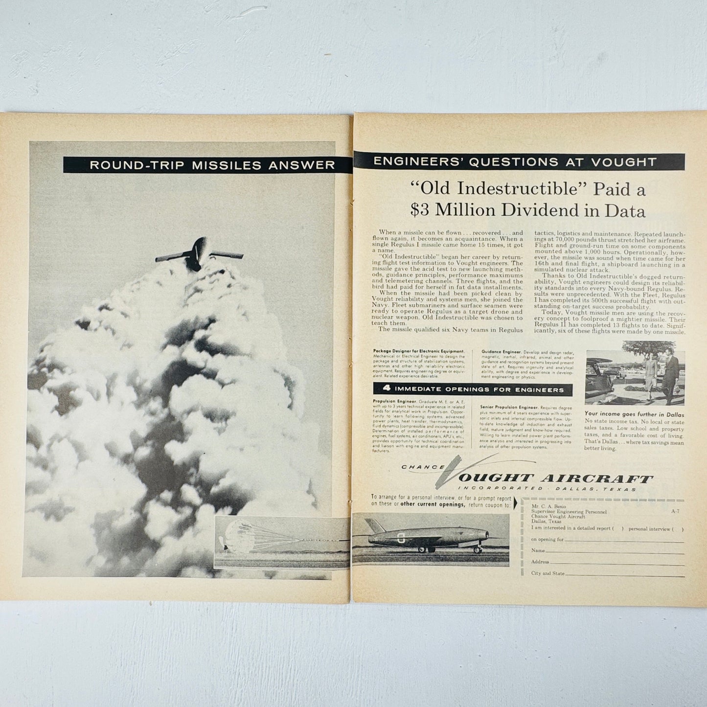 Vought Regulus Round Trip Missiles