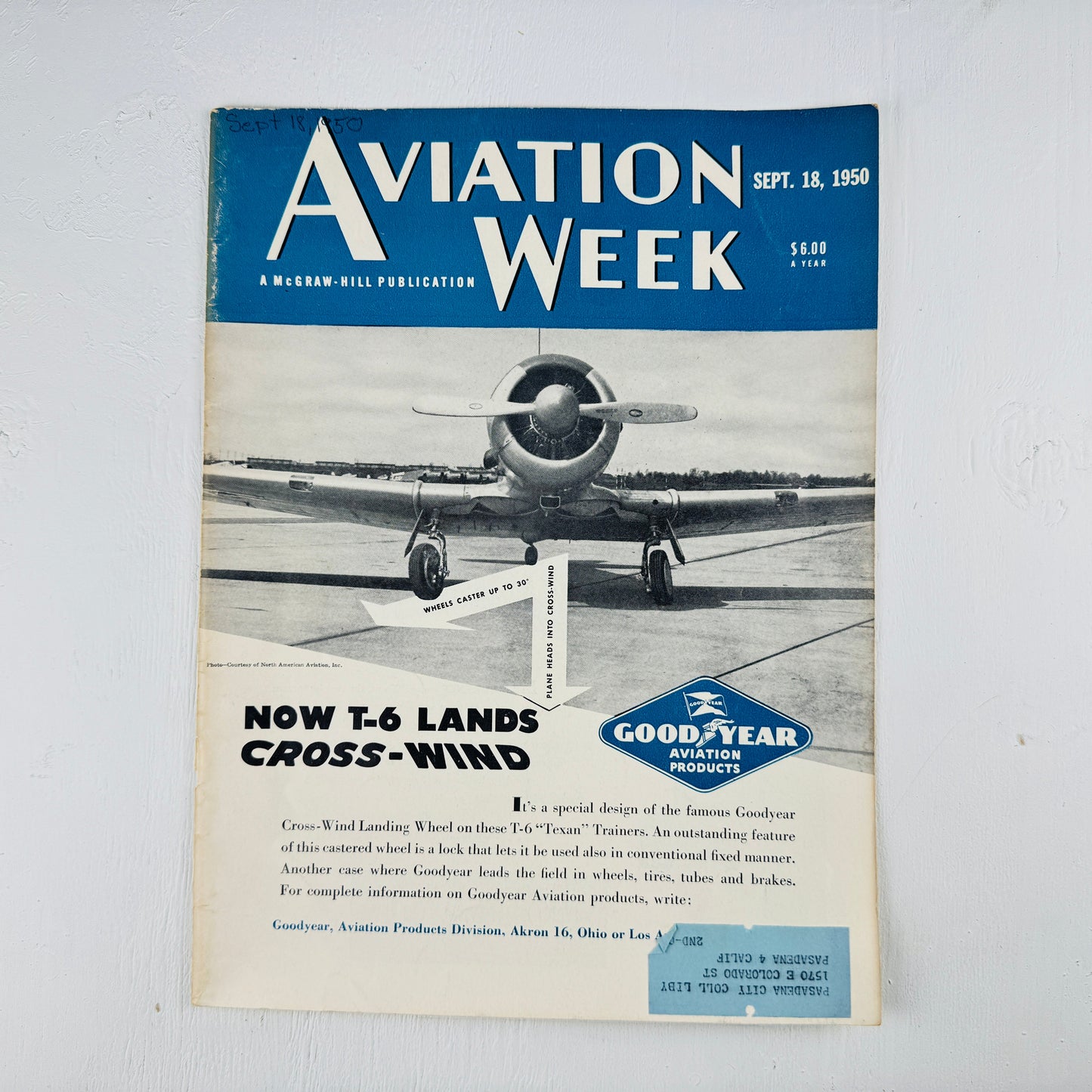 T-6 Texan Cross-Wind Cover