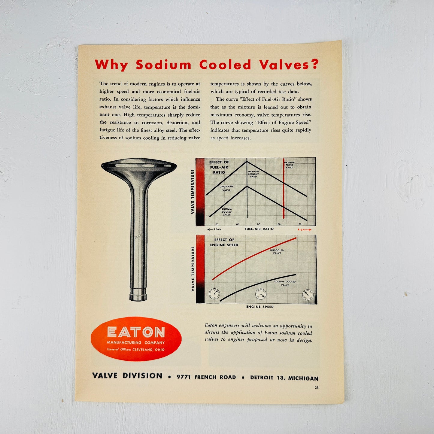 Eaton Sodium Cooled Valves