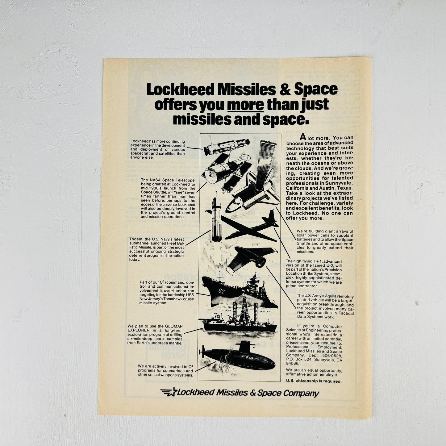 Lockheed More than Missiles & Space