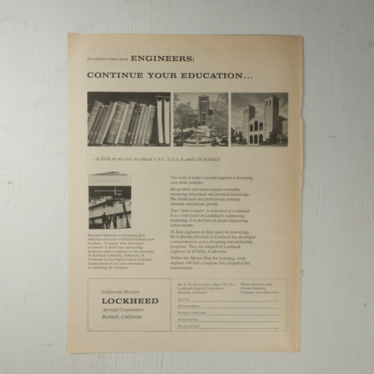 Lockheed: Continue Your Education in LA