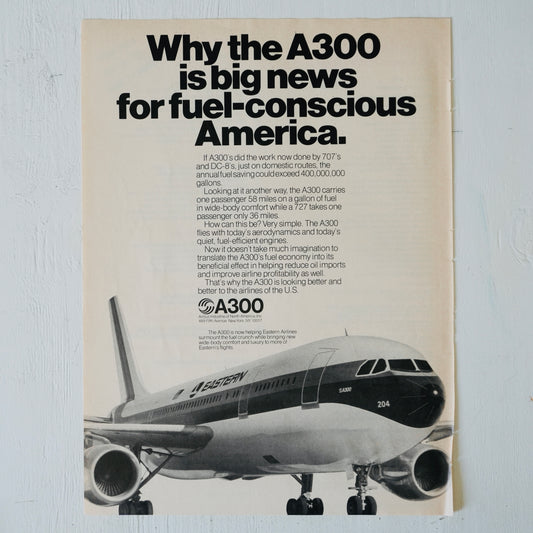 Airbus A300 Fuel-Conscious America Ad