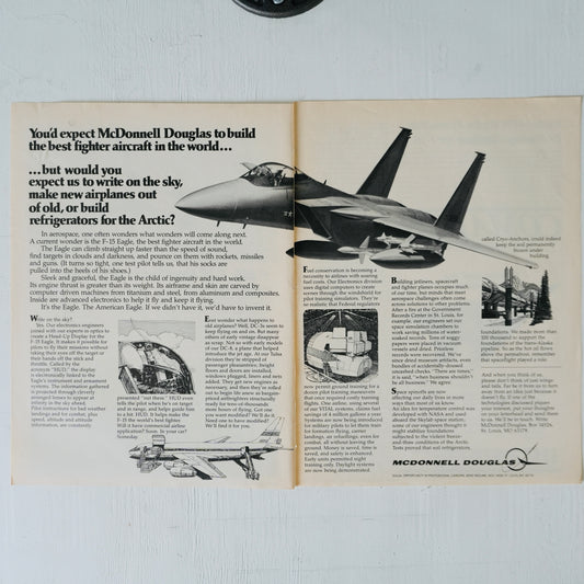 McDonnell Douglas F-15 Refrigerators for the Arctic 2-Page Ad
