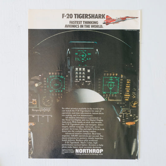 F-20 Tigershark Avionics