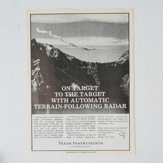TI F-16 Terrain Following Radar