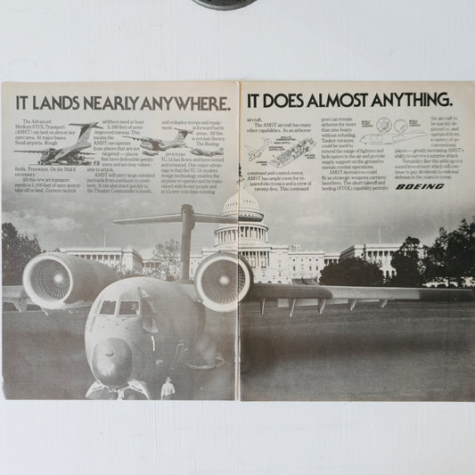 Boeing YC-14 Ad (unframed)