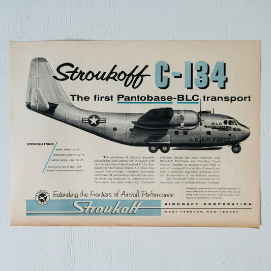 Stroukoff C-134 First Pantobase-BLC Transport Ad