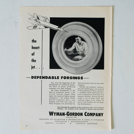 Wyman-Gordon Heart of the Jet Forgings Ad