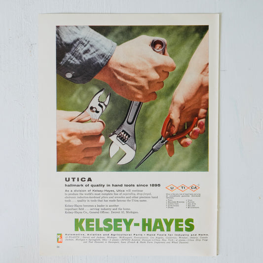 Utica Kelsey-Hayes Hand Tools Ad
