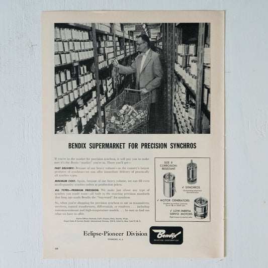 Bendix Supermarket for Precision Synchros Ad