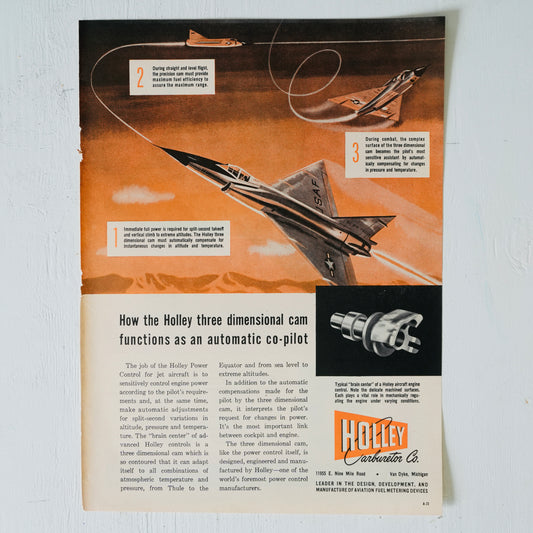 Holley Carburetor Automatic Co-Pilot Ad