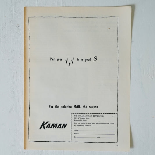 Kaman Aircraft Recruiting Rebus Ad