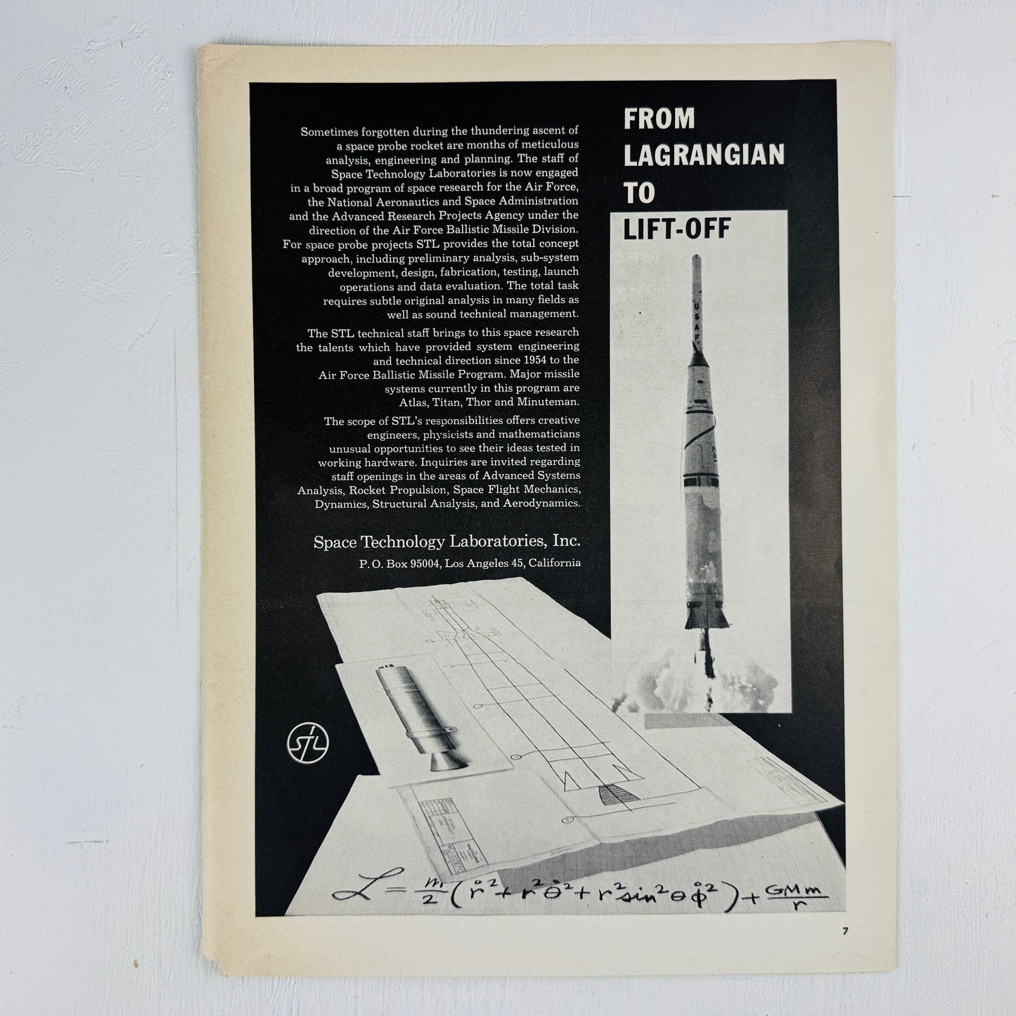 Thor Missile Liftoff STL Ad