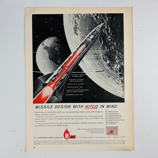 Hitco Missile Design 1959