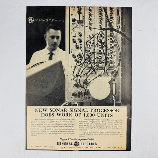 GE Sonar Signal Processor