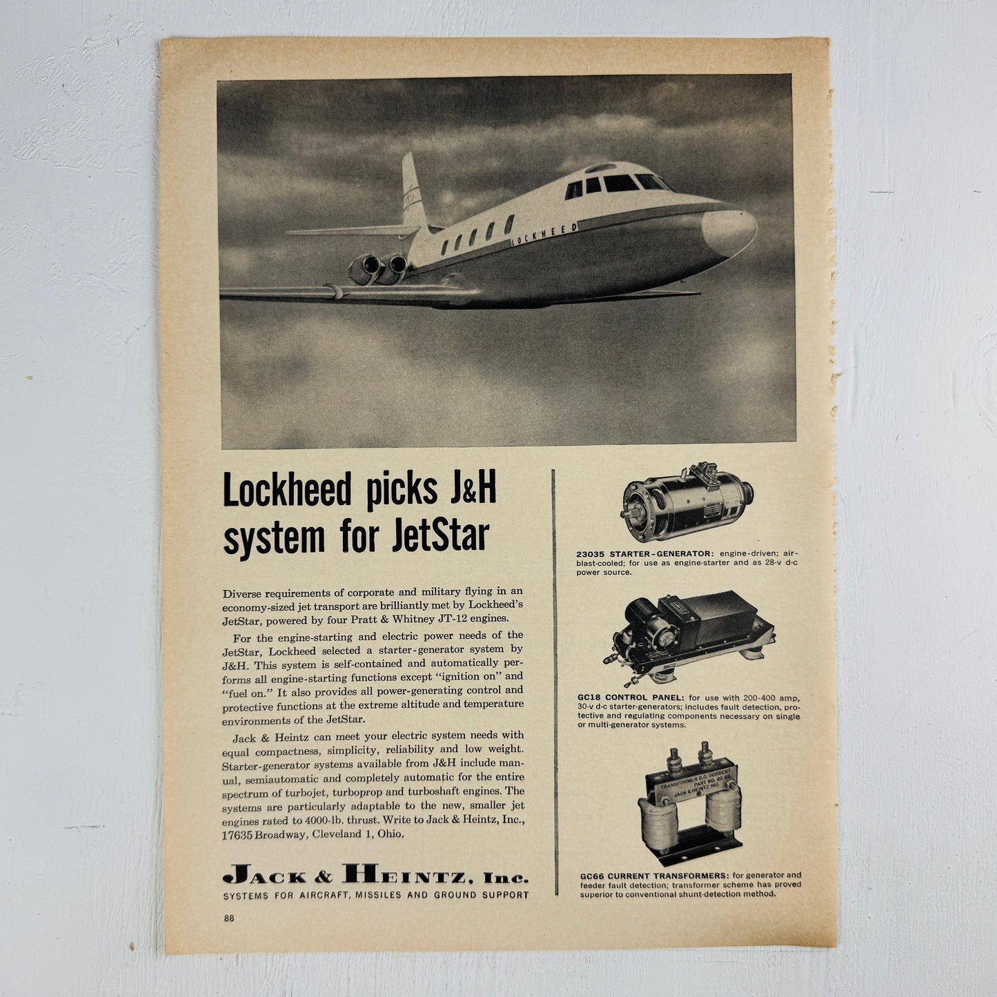 Lockheed JetStar Electronics