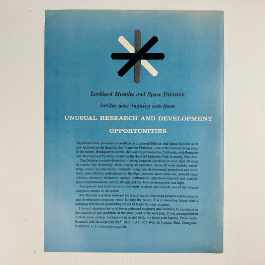 Unusual Research and Development at Lockheed